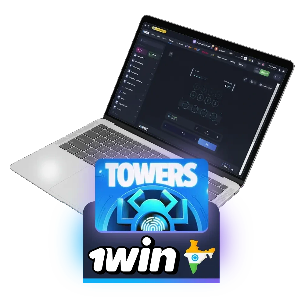 Make the right decisions to climb to the top in the game Towers at 1win.