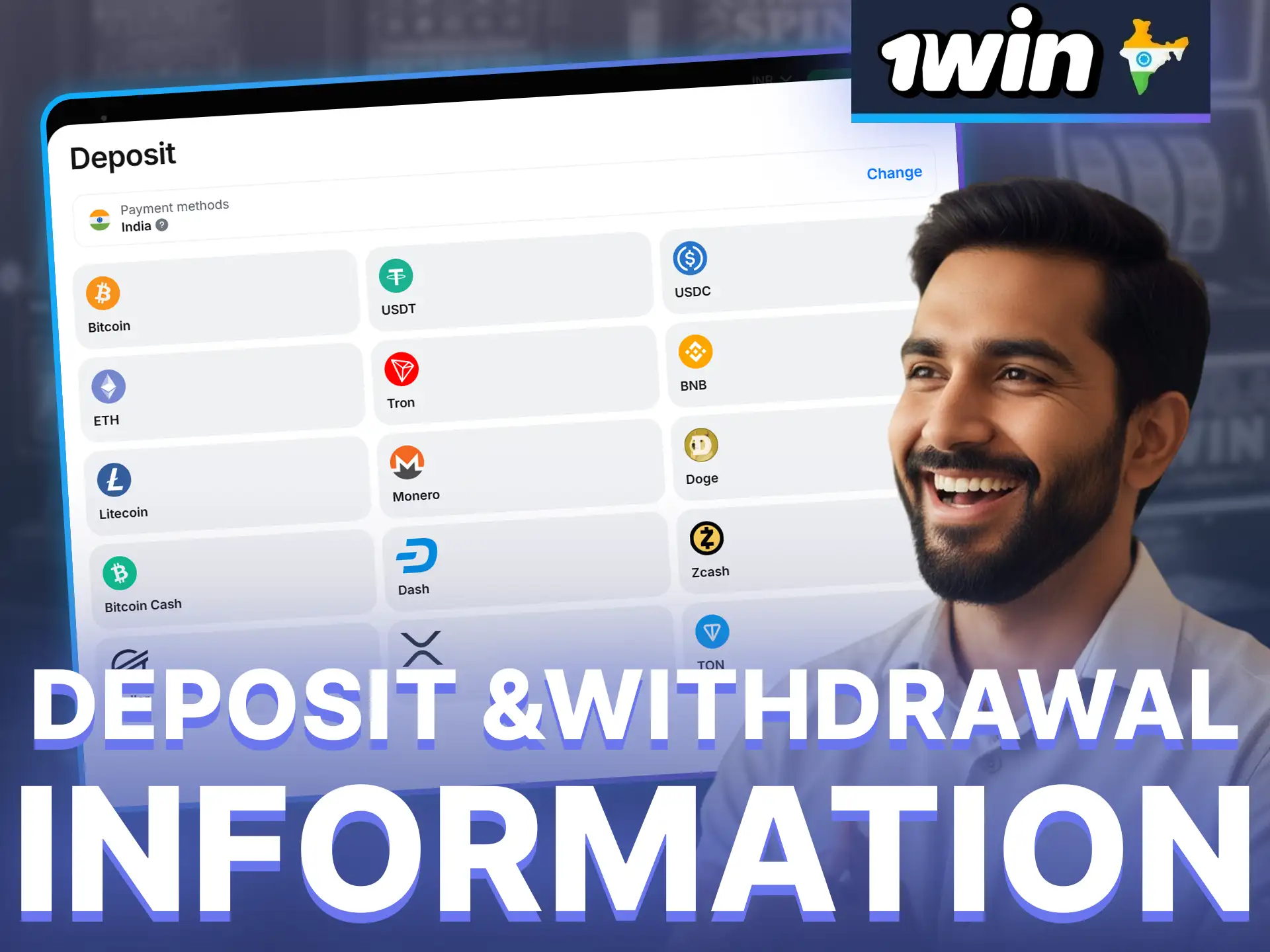 There are plenty of safe and secure payment methods available at 1win.