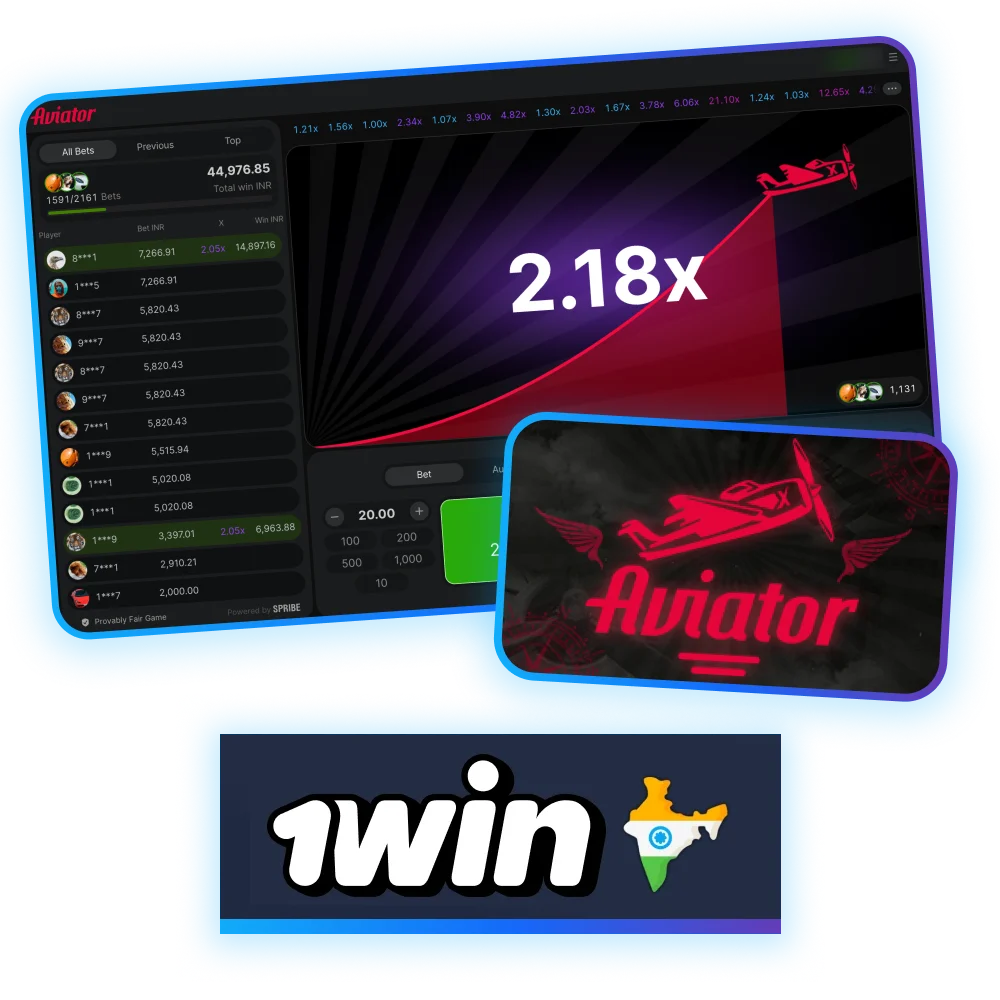 Place your bet and take flight with Aviator at 1win.