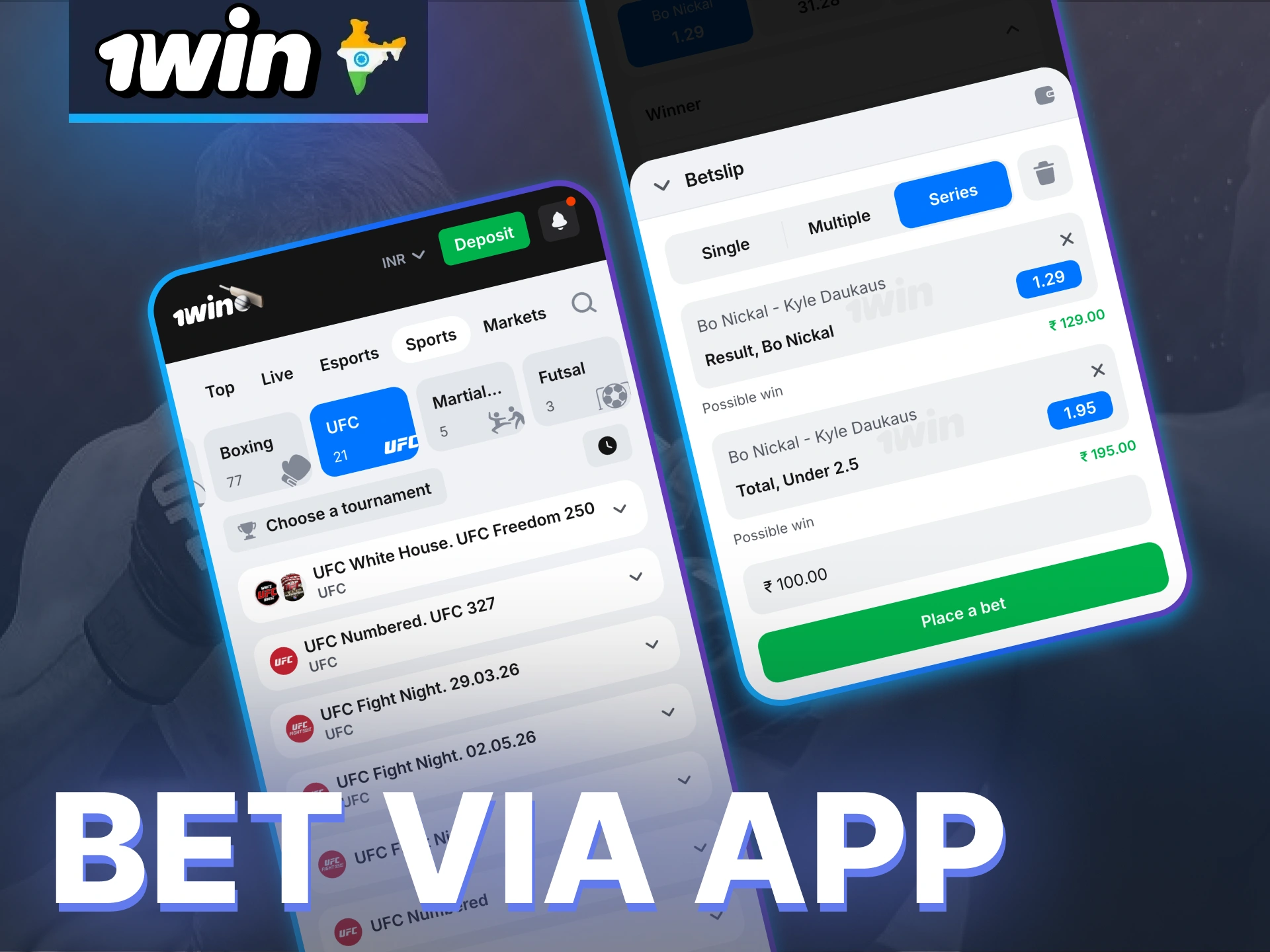 Download 1Win app and experience UFC betting anywhere with simple navigation and seamless performance.