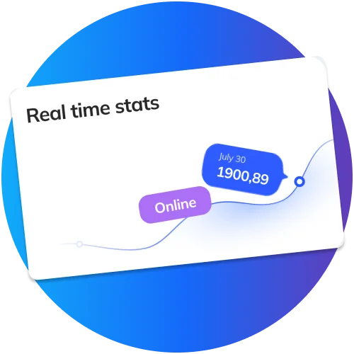 Track your stats at 1win, and monitor your profit in real time.
